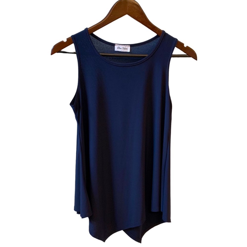 Star Vixen asymmetrical hem sleeveless tunic